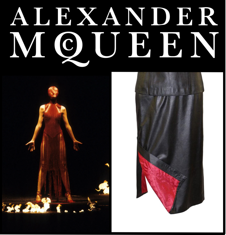 スカート ALEXANDER MCQUEEN Black Canvas Skirt 19179502_54447442_600.jpg