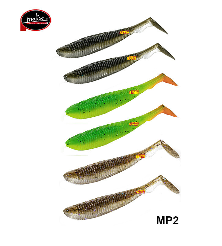 MOLIX RA SHAD FAT 3'' COLOR  MP2 MIXED PACK SPINNING SPIGOLA BLACK BASS