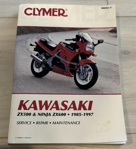 CLYMER M452-3 KAWASAKI ZX500/NINJA ZX600 SERVICE MANUAL '85