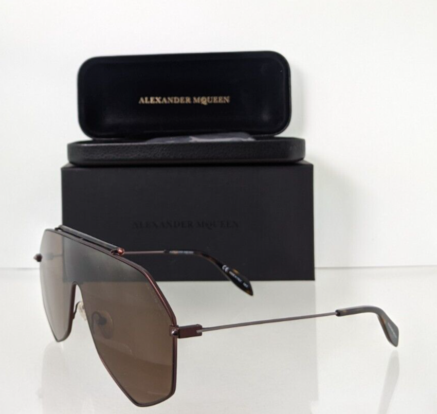 Pre-owned Alexander Mcqueen Brand Authentic  Sunglasses Mq 0138 Brown 004 99mm Frame