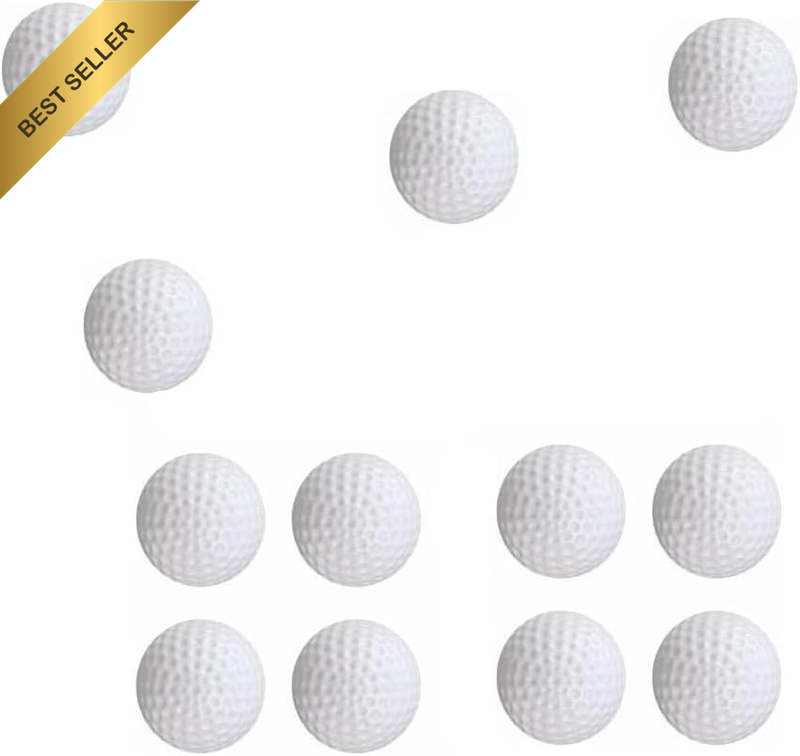 12Pcs Practice Golf Balls,42Mm Foam Sponge Soft Elastic Golf Balls Realistic Fee