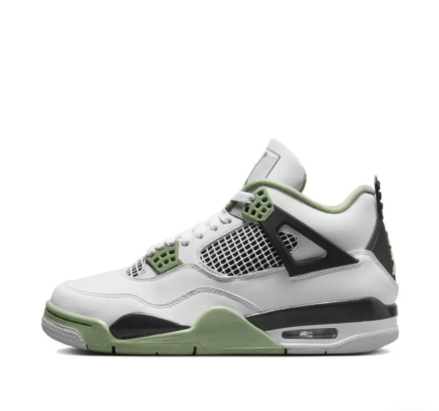 Pre-owned Nike Air Jordan 4 Retro Mid Seafoam Aq9129-103 Women's Shoes In Green