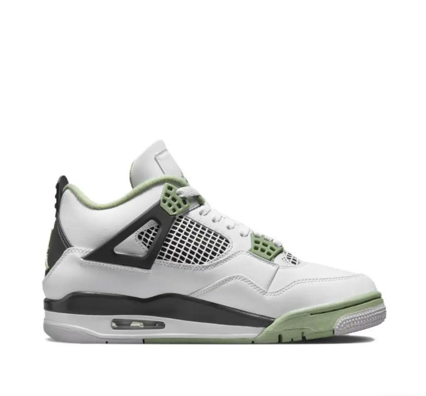 Pre-owned Nike Air Jordan 4 Retro Mid Seafoam Aq9129-103 Women's Shoes In Green