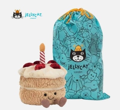 Jelly cat Amusables Geburtstagstorte - Brandneu mit Etikett mit Staubbeutel