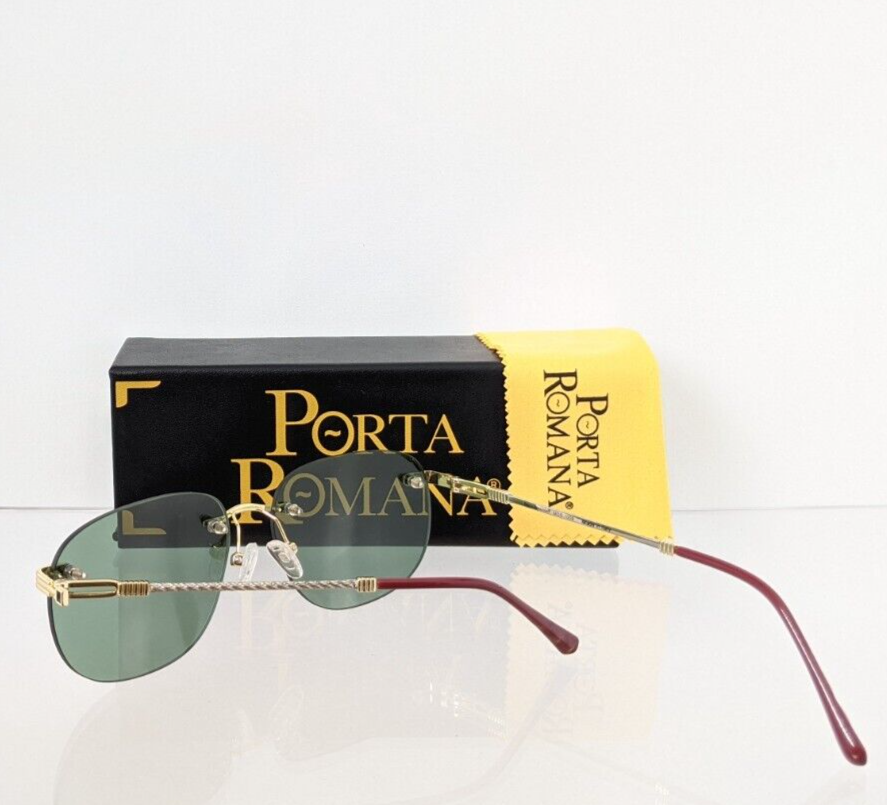 Pre-owned Porta Romana Authentic  Sunglasses Mod. 1009 Col. 100w Vintage Frame In Green