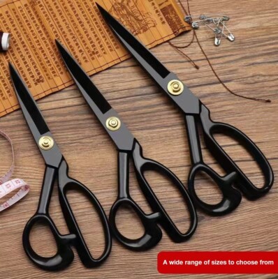 Professional Tailor Scissors Heavy Duty Shears Leather Fabric Home Hobby Tools
