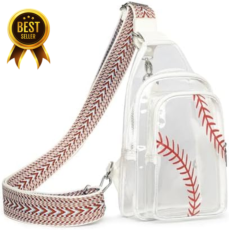 Clear Stadium Crossbody Bag Transparent Sling Purse For Sports Concerts