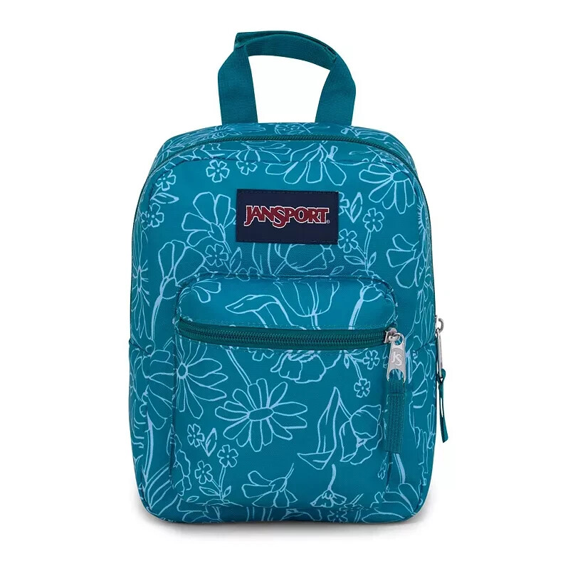 JANSPORT 公式 ダブルトーン DELIGHTFUL DAISIES GREEN JanSport Delightful Daisies Green Floral Cross Town Plus