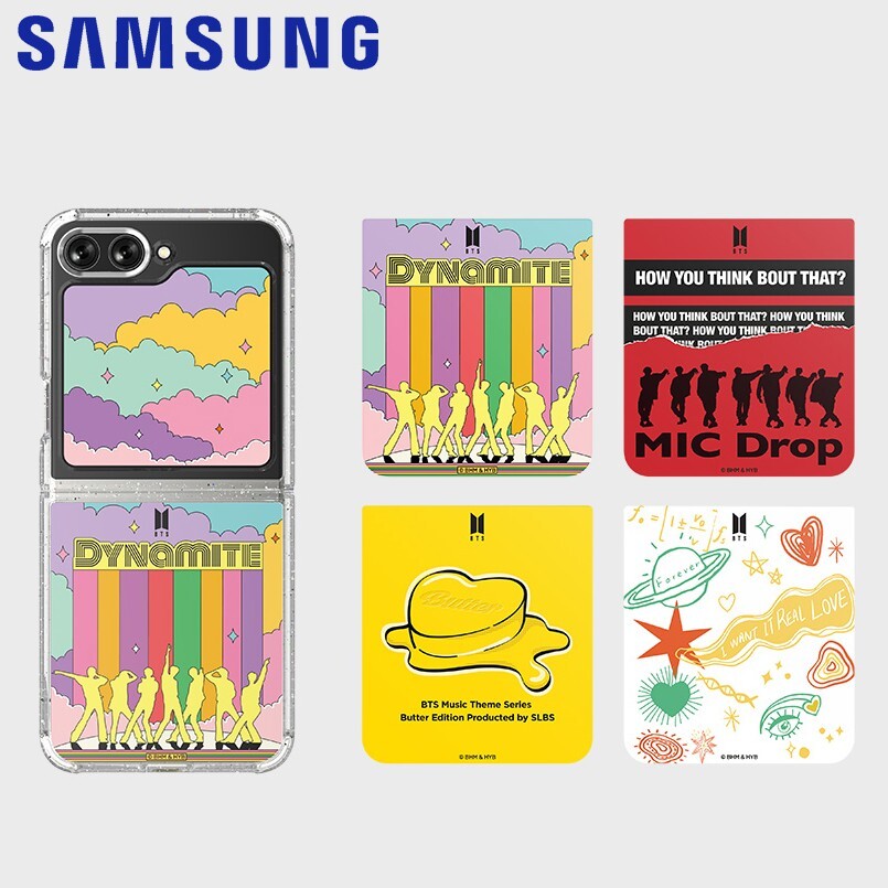 スマホアクセサリー BTSSUGA FLIPSUIT CARD for Galaxy Z Flip5 ドコモ・au＞11月中に「Galaxy Z Flip5」を購入してくださった方