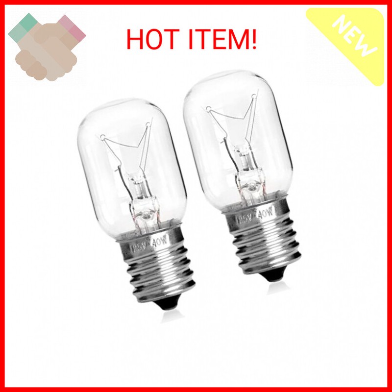 Belleone Microwave Light Bulb for GE Kenmore Whirlpool LG, E17 Base Kei 125V 40W