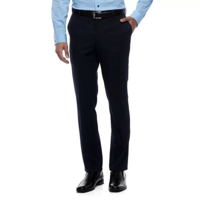 APT. 9 Mens Extra Slim Dress Pants 36X36 Big &Tall Black W36L36 Easy Care New