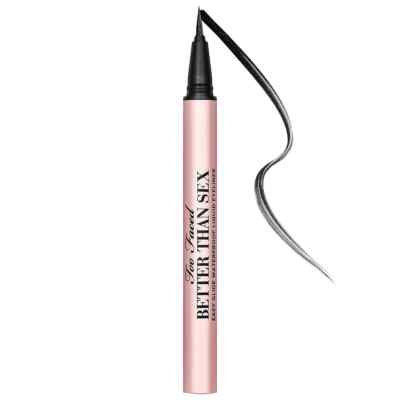 Too Faced, Eyeliner Better Than Sex Easy Glide Liquid, Black, 0.02oz/0.6ml