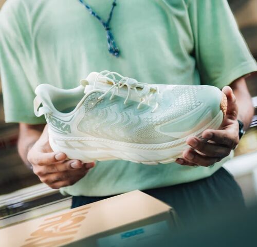 Hoka One One U Clifton LS Satisfy Running Shoe - Celadon Hoka One One U Clifton LS Satisfy Running Shoe - Celadon