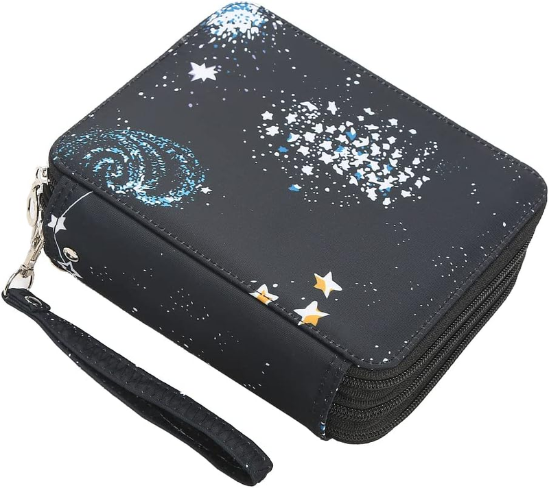 Lbxgap Portable Colored Pencil Case-72 Slots Colored Pencil Case Organizer with
