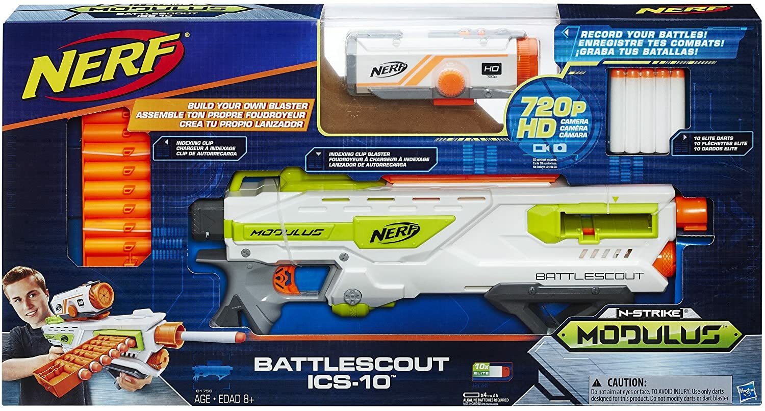 Nerf - Modulus Recon Battlescout - ICS-10 Blaster Gun w/720p