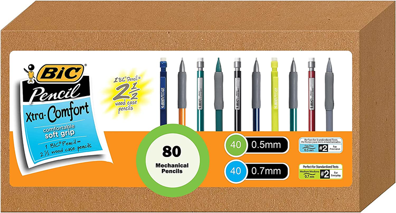 #2 Xtra-comfort Pencils With Grip - Variety Bulk Pack Of 80 
