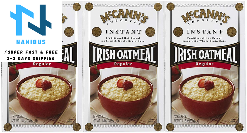 Mccann'S Irish Oatmeal, Instant Oatmeal, Regular, 12 Packets, 28 G Each (Pack of