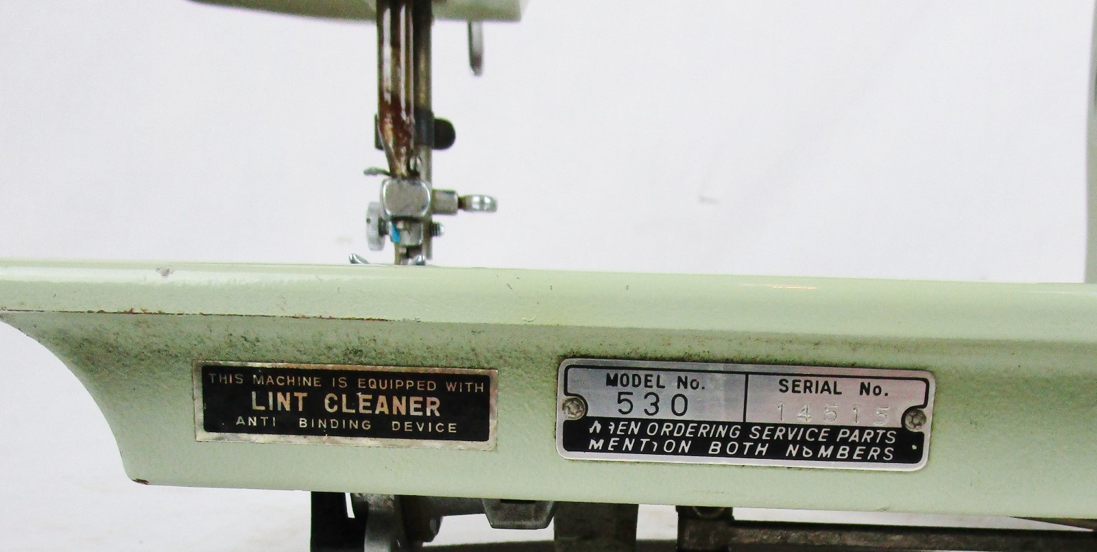 White Model 530 Vintage JAPAN Sewing Machine with Boco Foot Speed Controller