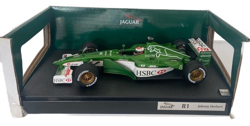 値下 HotWheels (1/18) ジャガー R1 2000 Hot Wheels 26752 Jaguar R1 2000 Eddie Irvine Boxed for sale