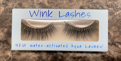 Wink Water Activated Aqua Lashes No Adhesive Needed ~ Baller