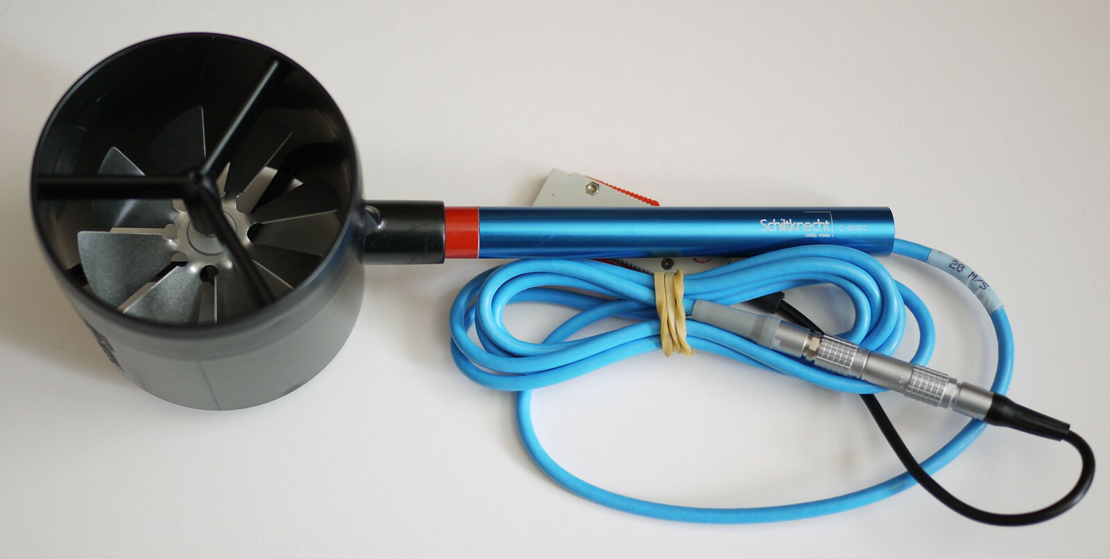 Anemometer Windmesser, Schiltknecht mit Almemo-Ahlborn Adapter