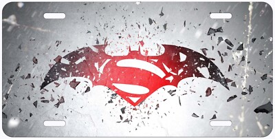 Batman Superman Novelty Auto Car License Plate
