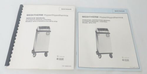 New Gaymar MTA-4700 MTA-4701 MTA-4702 Medi-Therm Hyper/Hypothermia Unit Manuals