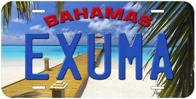 Exuma Bahamas Novelty Car License Plate