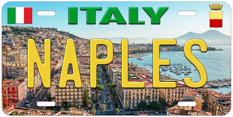 Naples Italy Novelty Car License Plate