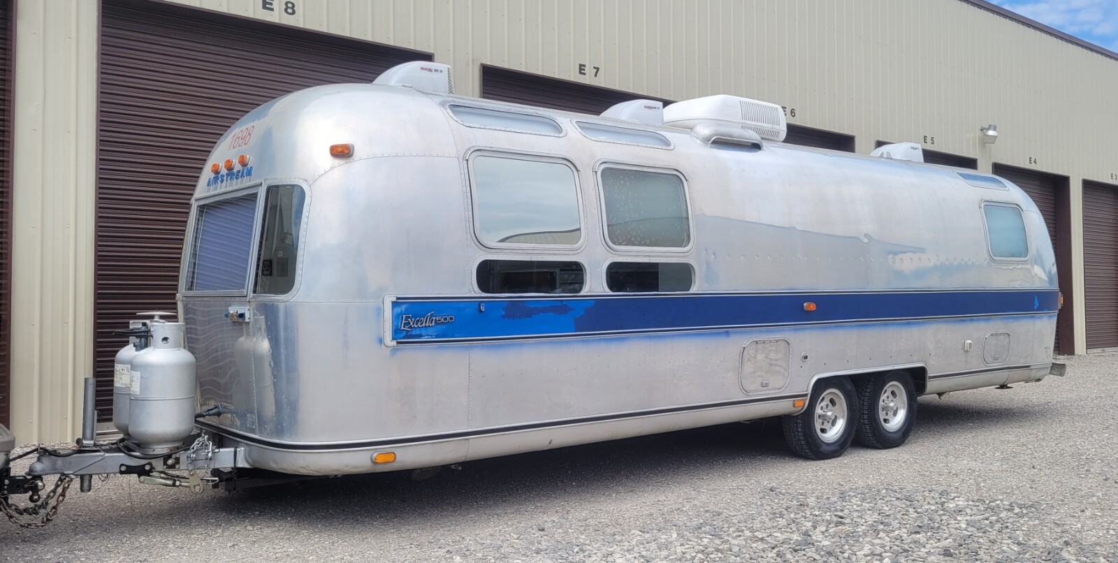Vintage 1975 Airstream Excella Travel Trailer , Rear Bedroom Used