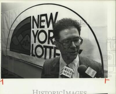 1988 Press Photo Manuel d. Maes, New York Lottery Jackpot Winner from Syracuse