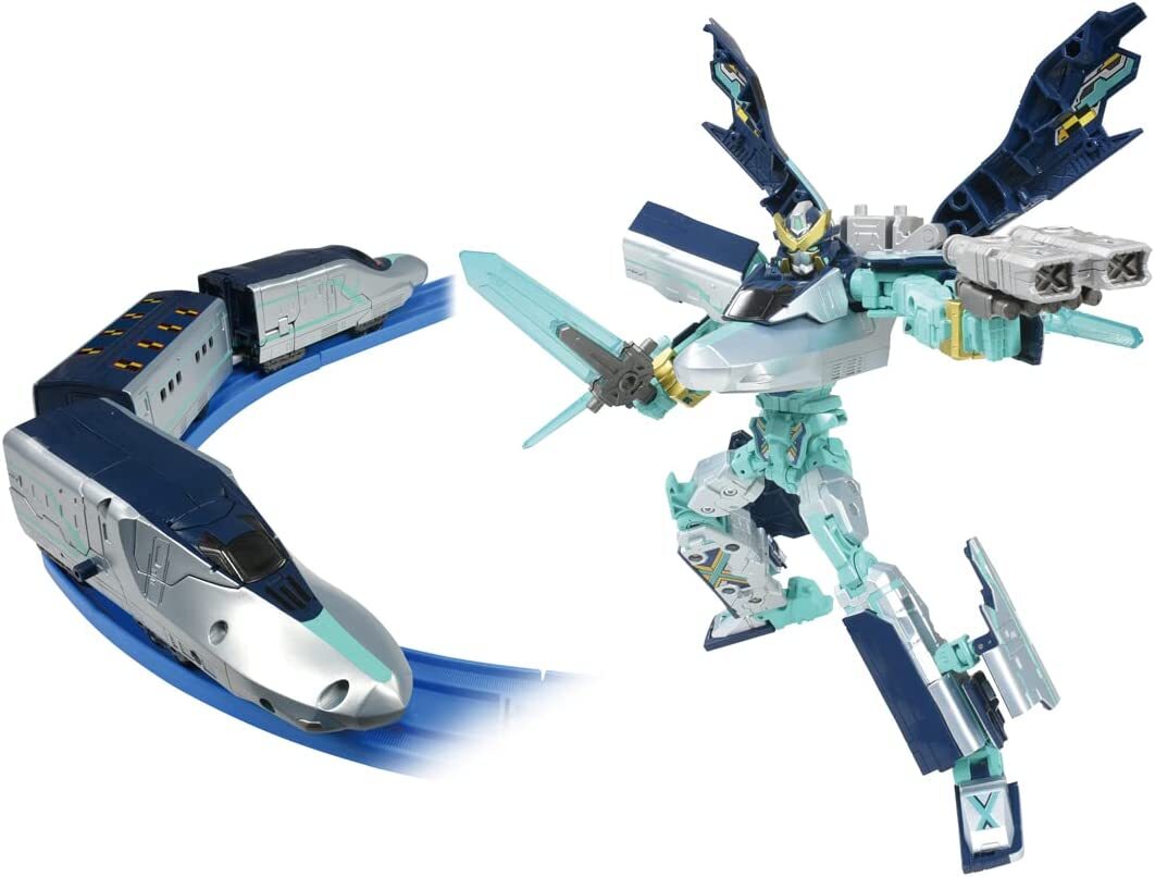 バンダイ フリスビー ルリオナカミ & キバダカン セット Takara Tomy Plarail Shinkansen Henkei Robo Shinkalion DXS104