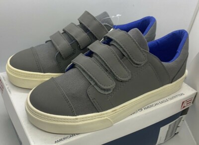 American Eagle Gavin trainer Sport Sneakers Junior Boy's Shoes size 2 grey New