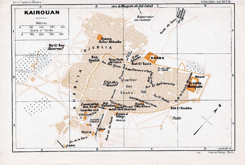 Tn Kairouan + SbeÃ¯Tla 1930 Pt. Plan Ville Orig + Guide (9 P) Kasba Souks Gueblia