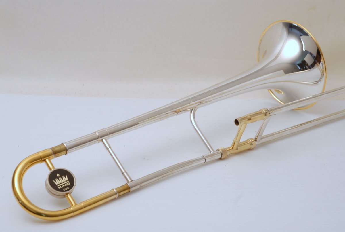 King 3B Silversonic Trombone 2103SGX Sterling Gold Trim