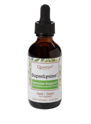 Quantum Health Super Lysine+ Liquid Extract 2 fl oz Liq Exp 10/24