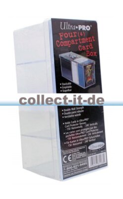 Ultra Pro Four Compartment Card Box Standard Größe