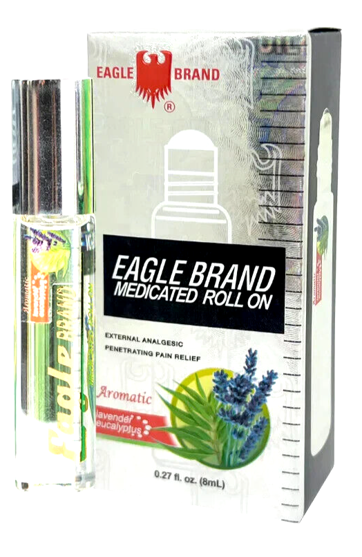 Eagle Brand Medicated Oil Pain Relief Aromatic Roll-On 0.27oz(Pack of 2)-12/2028