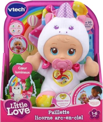VTech 80-526305 LITTLE LOVE Doll - Language Is In French 