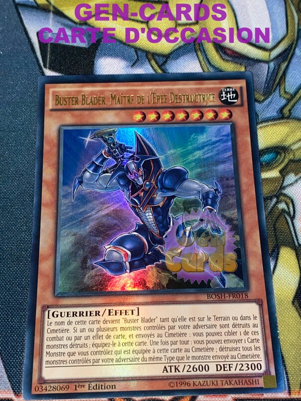 Occasion Carte Yu Gi Oh Buster Blader, Maitre De L'Epee Destructrice Bosh-Fr018 