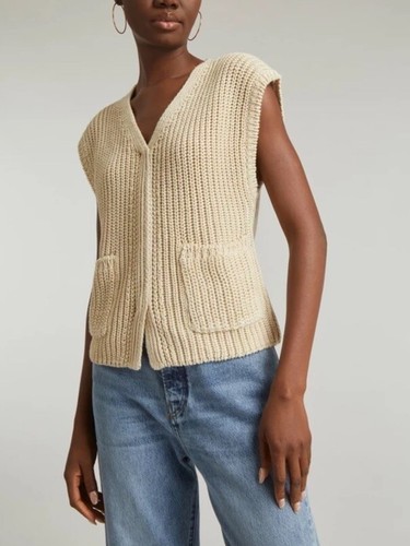 MidiUmi｜cotton linen V neck vest cotton linen V neck vest - MidiUmi（ミディウミ）｜OFFICIAL