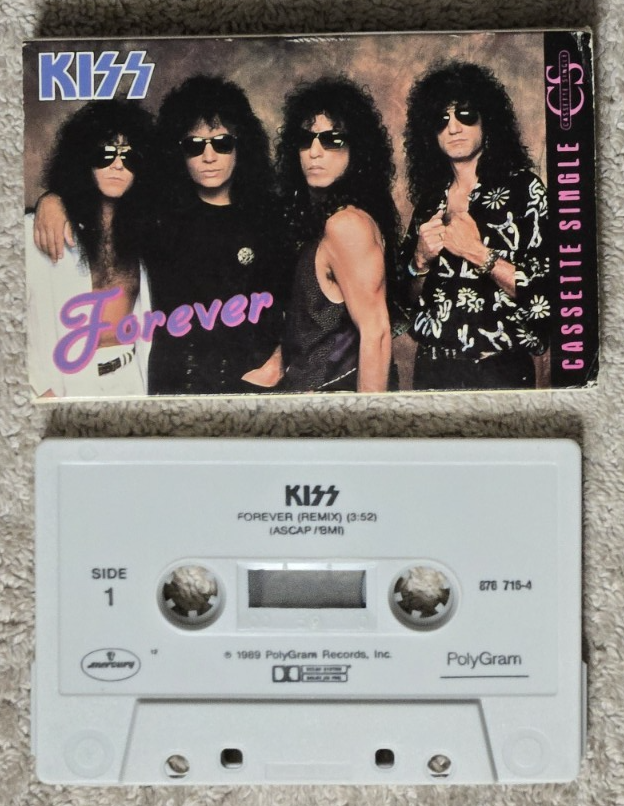KISS - FOREVER / THE STREET GIVETH & THE STREET TAKETH AWAY - CASSETTE SINGLE