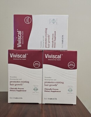 Viviscal Extra Strength Advanced Hair Health Vitamin Women 60x3=180 Ct Exp 1/24