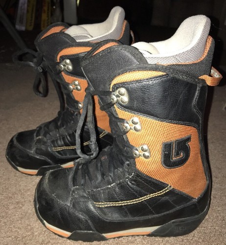 BURTON RULER MATRIX 3 Snowboard Boots Mens Size US 6 EU 38 Black Orange