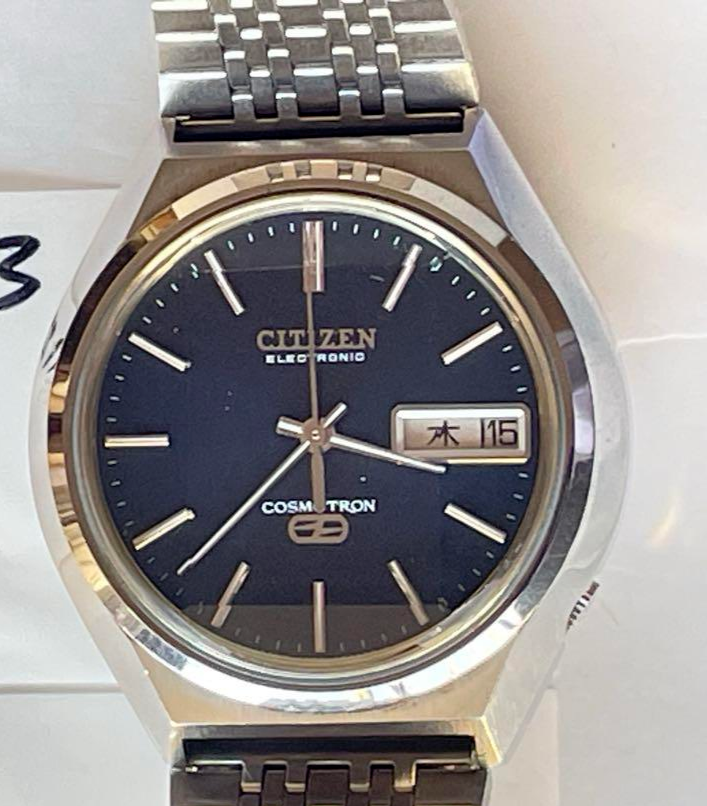 Citizen Electronic Cosmotron QZ 4-790791 Blue Dial 38mm