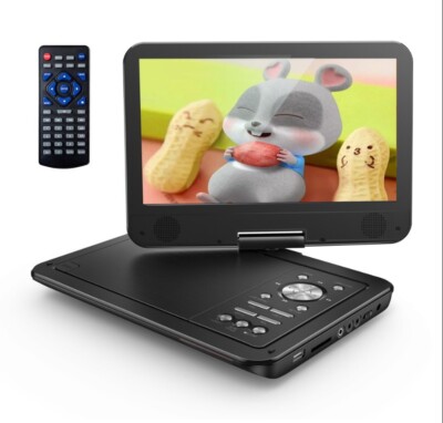 Lettore DVD portatile YOTON da 12,5 pollici con schermo HD girevole da 10,5 poll