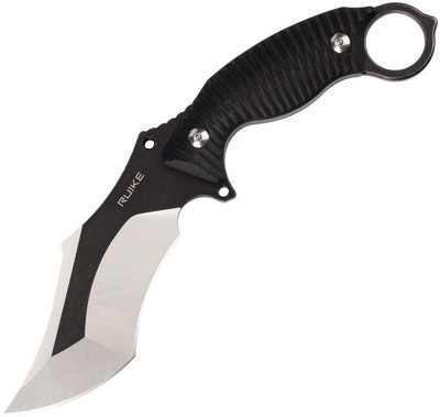 RUIKE F181 Fixed Knife 4.5'' 14C28N Sandvik Blade Black G10 Handle - F181-B1
