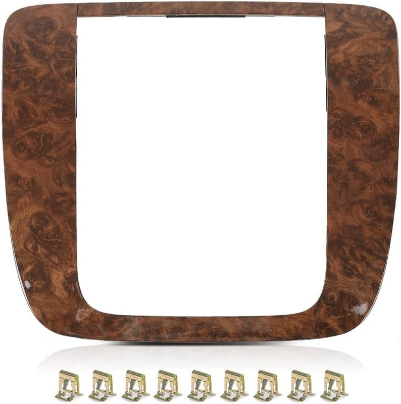 Dash Radio Bezel Trim Wood Grain for 2007-2014 Chevy Silverado 1500 Tahoe GMC