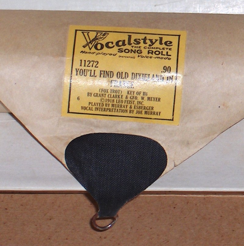 1918 - PIANO ROLL- You'll Find Old Dixieland in France - Black Americana