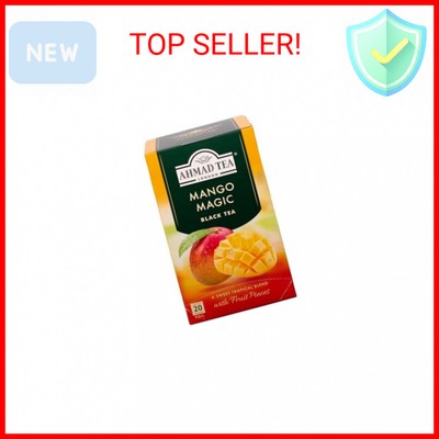 Ahmad Tea Black Tea, Mango Magic Teabags, 20 ct (Pack of 1) - Caffeinated & Suga
